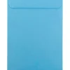 JAM Paper 10 x 13 Open End Catalog Colored Envelopes, Blue Recycled, 25/Pack (87725a)