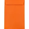 JAM Paper 6 x 9 Open End Catalog Colored Envelopes, Orange Recycled, 25/Pack (88129a)