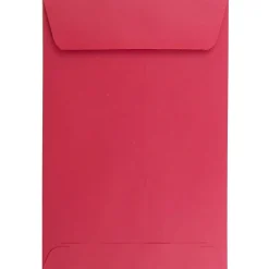 JAM Paper 6 x 9 Open End Catalog Colored Envelopes, Red Recycled, 50/Pack (v0128139i)