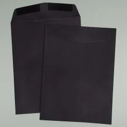 JAM Paper 9 x 12 Open End Catalog Envelopes, Black, 50/Pack (v01225i)