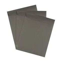 JAM Paper 10 x 13 Open End Catalog Envelopes, Dark Grey, 50/Pack (21285784i)