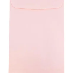 JAM Paper 6 x 9 Open End Catalog Envelopes, Baby Pink, 100/Pack (51285797)