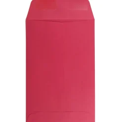 JAM Paper 6 x 9 Open End Catalog Colored Envelopes, Red Recycled, 100/Pack (V0128139)