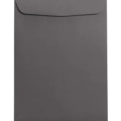 JAM Paper 9 x 12 Open End Catalog Envelopes, Dark Grey, 100/Pack (21285783)
