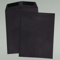 JAM Paper 9 x 12 Open End Catalog Envelopes, Black, 100/Pack (V01225)