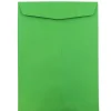JAM Paper 10 x 13 Open End Catalog Colored Envelopes, Green Recycled, 100/Pack (V0128190)