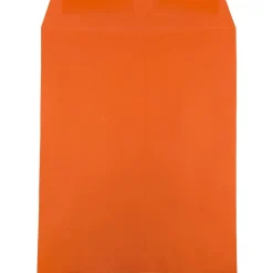 JAM Paper 10 x 13 Open End Catalog Colored Envelopes, Orange Recycled, 100/Pack (87766)