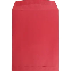JAM Paper 9 x 12 Open End Catalog Colored Envelopes, Red Recycled, 25/Pack (80329a)