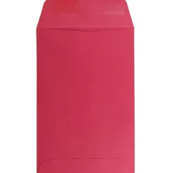 JAM Paper 6 x 9 Open End Catalog Colored Envelopes, Red Recycled, 25/Pack (v0128139a)