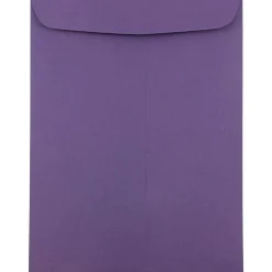 JAM Paper 9" x 12"" Open End Catalog Envelopes, Dark Purple, 10/Pack (51287430D)