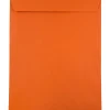 JAM Paper 10" x 13" Open End Catalog Colored Envelopes, Orange Recycled, 10/Pack (87766B)