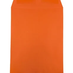 JAM Paper 10" x 13" Open End Catalog Colored Envelopes, Orange Recycled, 10/Pack (87766B)