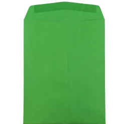 JAM Paper 10" x 13" Open End Catalog Colored Envelopes, Green Recycled, 10/Pack (V0128190B)
