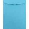 JAM Paper 9" x 12" Open End Catalog Colored Envelopes, Blue Recycled, 10/Pack (80386B)