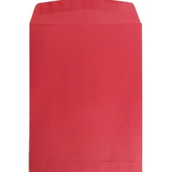 JAM Paper 9" x 12" Open End Catalog Colored Envelopes, Red Recycled, 10/Pack (80329B)