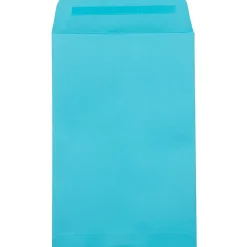 JAM Paper 6 x 9 Open End Envelopes, Pool Blue, 500 Pack (1644-102-500)