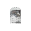 JAM Paper 6.25 x 7.875 Open End Foil Envelopes with Self-Adhesive Closure, Silver Film Design, 25/Pack (1323281)
