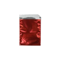 JAM Paper 6.25 x 7.875 Open End Foil Envelopes with Self-Adhesive Closure, Red, 25/Pack (1323272)
