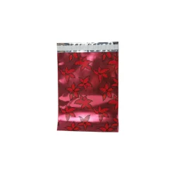 JAM Paper 9 x 12 Open End Foil Envelopes with Self-Adhesive Closure, Red Holly, 100/Pack (1333313B)