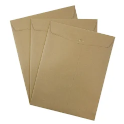 JAM Paper 10 x 13 Open End Kraft Catalog Envelopes with Clasp Closure, Brown Kraft Paper Bag, 50/Pack (563120854i)