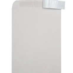 JAM PAPER 10 x 13 Open End Recycled Envelopes with Peel and Seal Closure, Light Grey, 50/pack (284317030B)