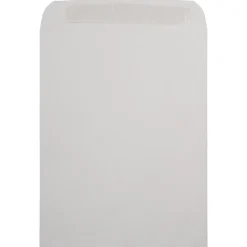 JAM PAPER 10 x 13 Open End Recycled Envelopes with Peel and Seal Closure, Light Grey, 50/pack (284317030B)