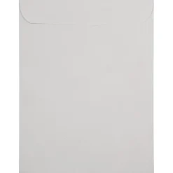 JAM PAPER 10 x 13 Open End Recycled Envelopes with Peel and Seal Closure, Light Grey, 50/pack (284317030B)