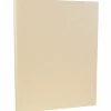 JAM PAPER 8.5" x 11" Parchment Cardstock, 65lb, Natural, 100/pack (171116G)