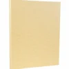 JAM PAPER 8.5" x 11" Parchment Cardstock, 65lb, Antique Gold, 100/pack (27179G)