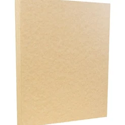 JAM PAPER 8.5" x 11" Parchment Cardstock, 65lb, Brown, 100/pack (96700100G)