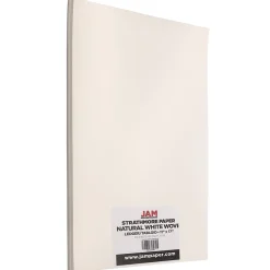 JAM Paper 11" x 17" Strathmore Paper, 24 lbs., 100 Brightness, 100 Sheets/Pack (203926538)