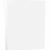JAM PAPER 8.5" x 11" Vellum Bristol Index Cardstock, 110lb, White, 250/pack (169855B)