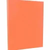 JAM PAPER 8.5" x 11" Vellum Bristol Cardstock, 67lb, Salmon, 100/pack (169832G)