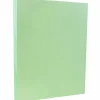 JAM PAPER 8.5" x 11" Vellum Bristol Cardstock, 110lb, Green, 100/pack (169852G)