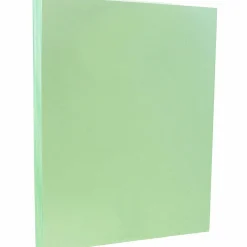 JAM PAPER 8.5" x 11" Vellum Bristol Cardstock, 110lb, Green, 100/pack (169852G)