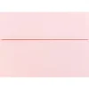 JAM Paper A7 Booklet Envelope 5 1/4" x 7 1/4", Baby Pink Pastel, 100/Pack (155627d)