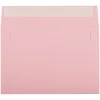 JAM PAPER A9 Colored Invitation Envelopes with Peel & Seal Closure, 5 3/4" x 8 3/4", Light Pink, 100/Pack