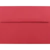 JAM Paper A7 Colored Invitation Envelopes, 5.25 x 7.25, Red Recycled, 50/Pack (15945I)