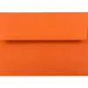 JAM Paper A6 Colored Invitation Envelopes, 4.75 x 6.5, Orange Recycled, 25/Pack (15905)
