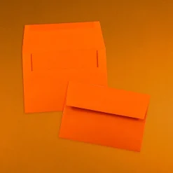 JAM Paper A6 Colored Invitation Envelopes, 4.75 x 6.5, Orange Recycled, 25/Pack (15905)