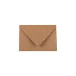 JAM Paper A6 Invitation Envelope, 4 7/5" x 6 1/2", Brown Kraft Recycled, 100/Pack (63134660D)
