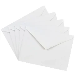 JAM Paper A6 Invitation Envelopes with V-Flap, 4.75 x 6.5, White, 25/Pack (J0567)