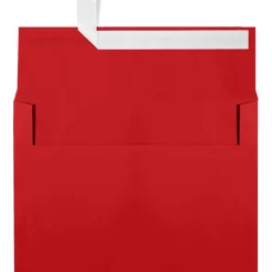 JAM Paper A7 Self Seal Invitation Envelopes, 5 1/4" x 7 1/4", Ruby Red, 50/Pack (4980-204-50)