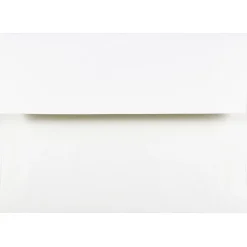 JAM Paper A2 Strathmore Invitation Envelopes, 4.375 x 5.75, Bright White Wove, 50/Pack (191151I)