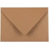 JAM Paper® A6 V-Flap Invitation Envelopes, 4.75 x 6.5, Brown Kraft Paper Bag, 25/Pack (63134660)