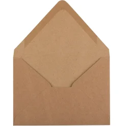 JAM Paper® A6 V-Flap Invitation Envelopes, 4.75 x 6.5, Brown Kraft Paper Bag, 25/Pack (63134660)