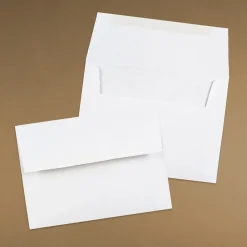 JAM Paper 4Bar A1 Invitation Envelopes, 3.625 x 5.125, White, 50/Pack (47385H)
