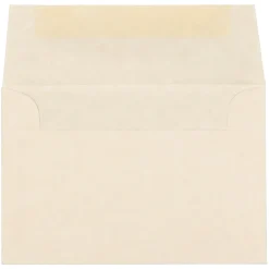 JAM Paper 4Bar A1 Parchment Invitation Envelopes, 3.625 x 5.125, Natural Recycled, 25/Pack (900795107)