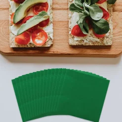 JAM Paper Beverage Napkin, 2-ply, Green, 50 Napkins/Pack (255628199)