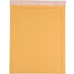 JAM PAPER Bubble Lite Padded Mailers, Size 7, 14 1/4 x 18 1/2- Brown Kraft, 100/Pack (GCST657H)